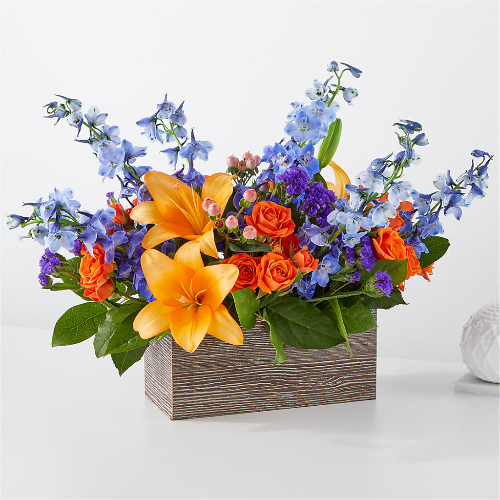 Radiant Citrus Box Bouquet – Rhodes Family Price Chopper, Branson MO
