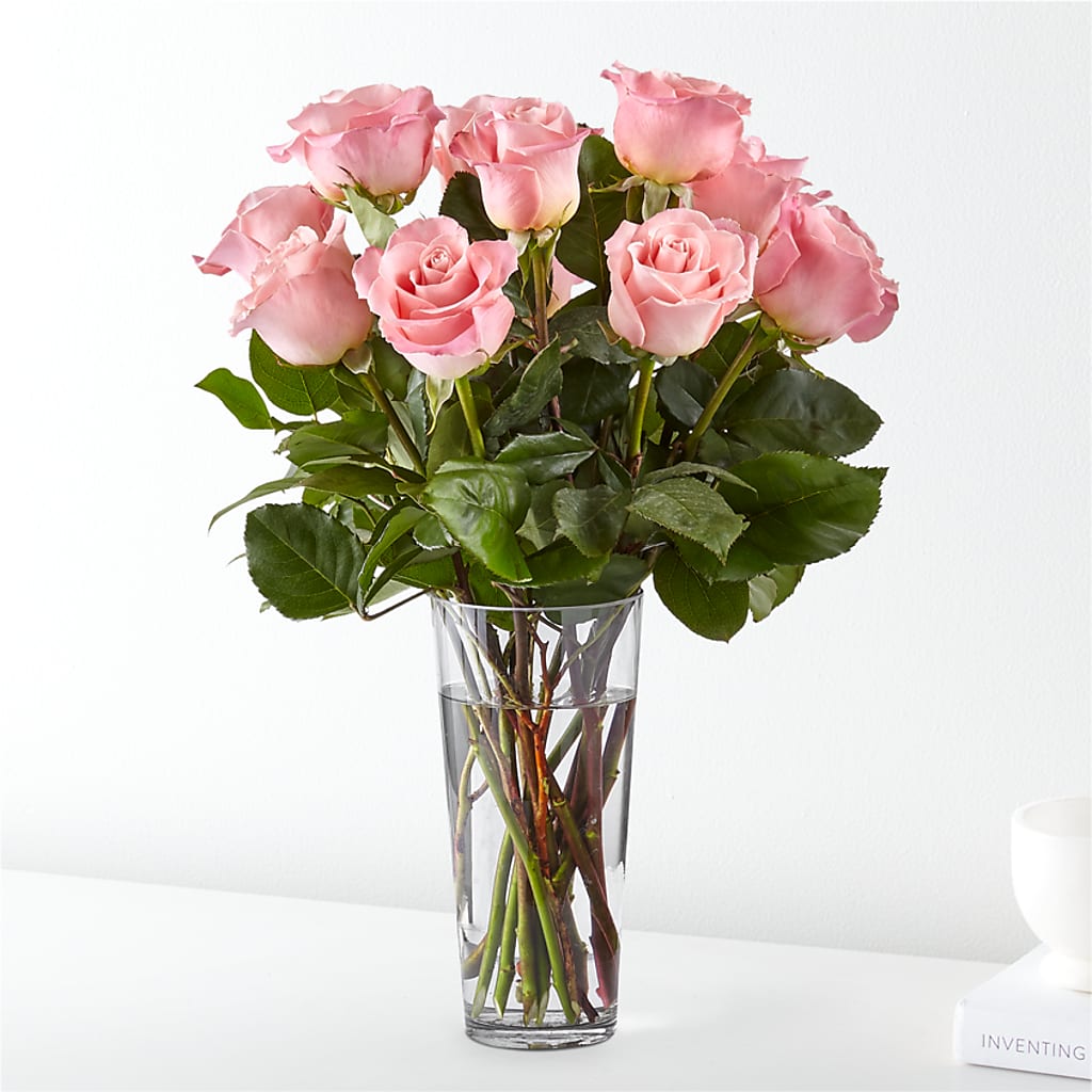 Long Stem Pink Rose Bouquet – Rhodes Family Price Chopper, Branson MO