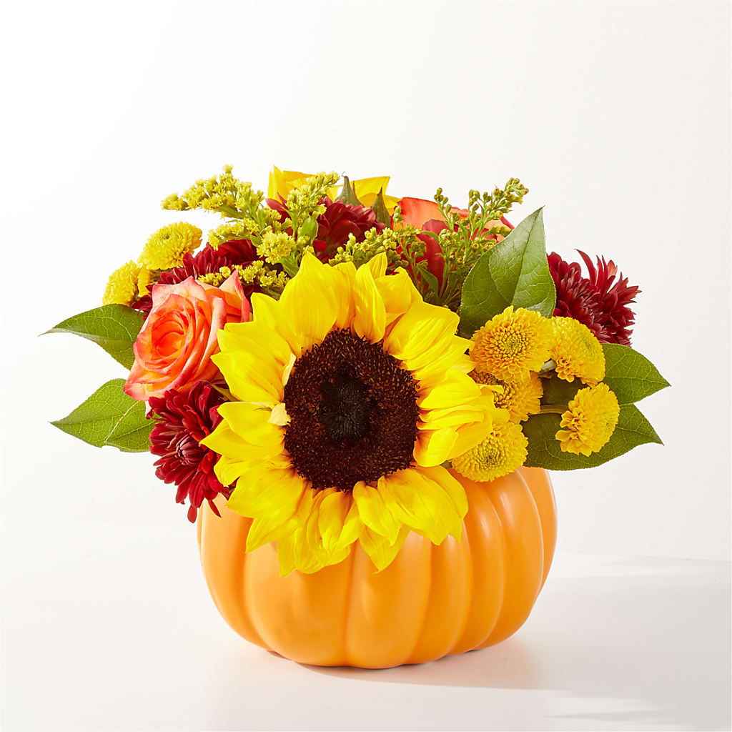 Golden Gourd Pumpkin Bouquet – Rhodes Family Price Chopper, Branson MO