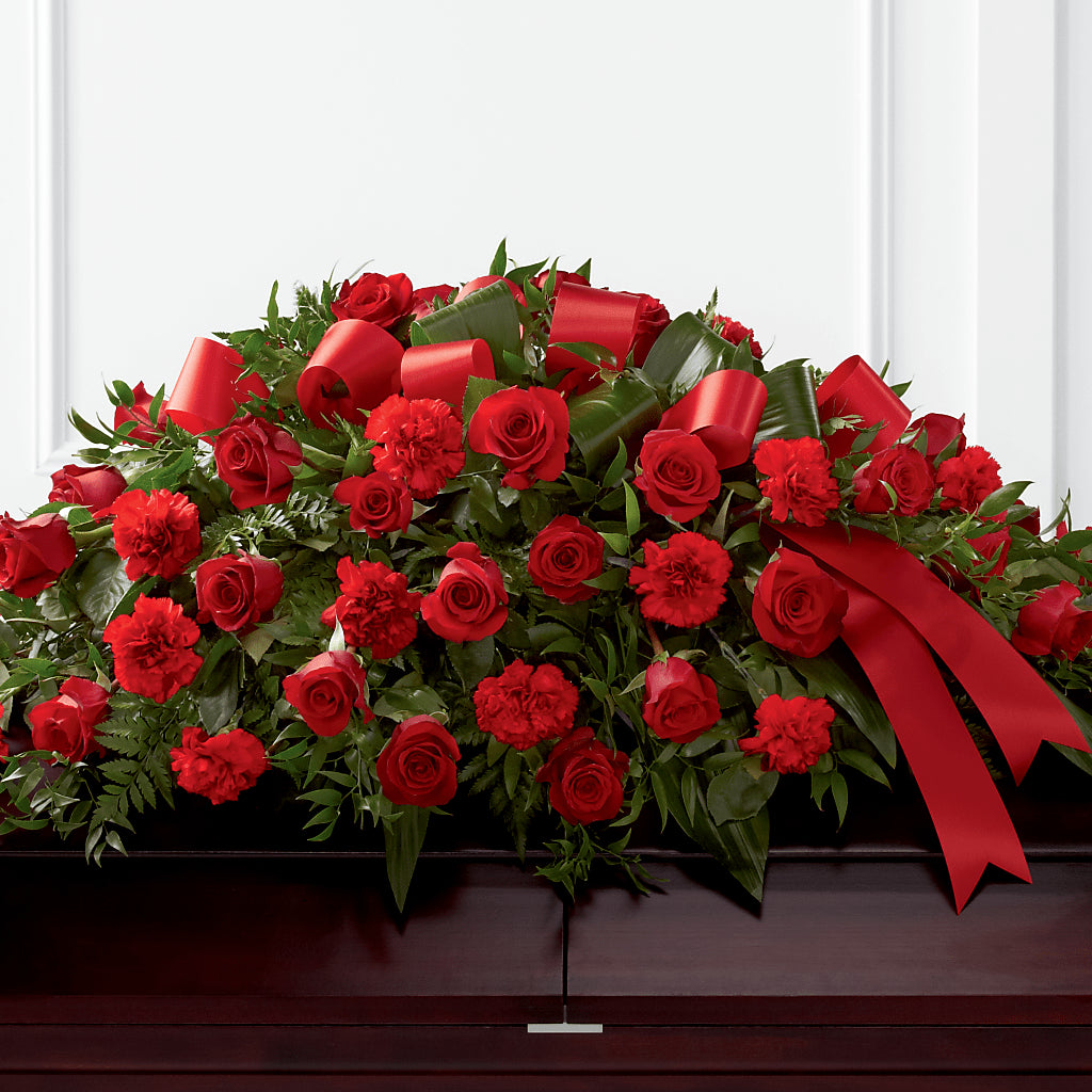 Tribute of Life Casket Spray – Rhodes Family Price Chopper, Branson MO