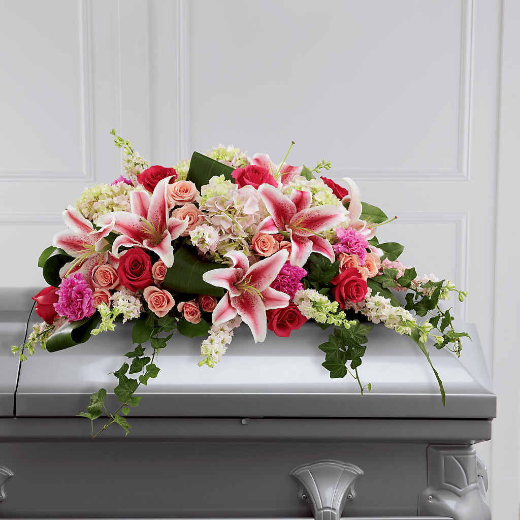 Splendid Grace Casket Spray – Rhodes Family Price Chopper, Branson MO
