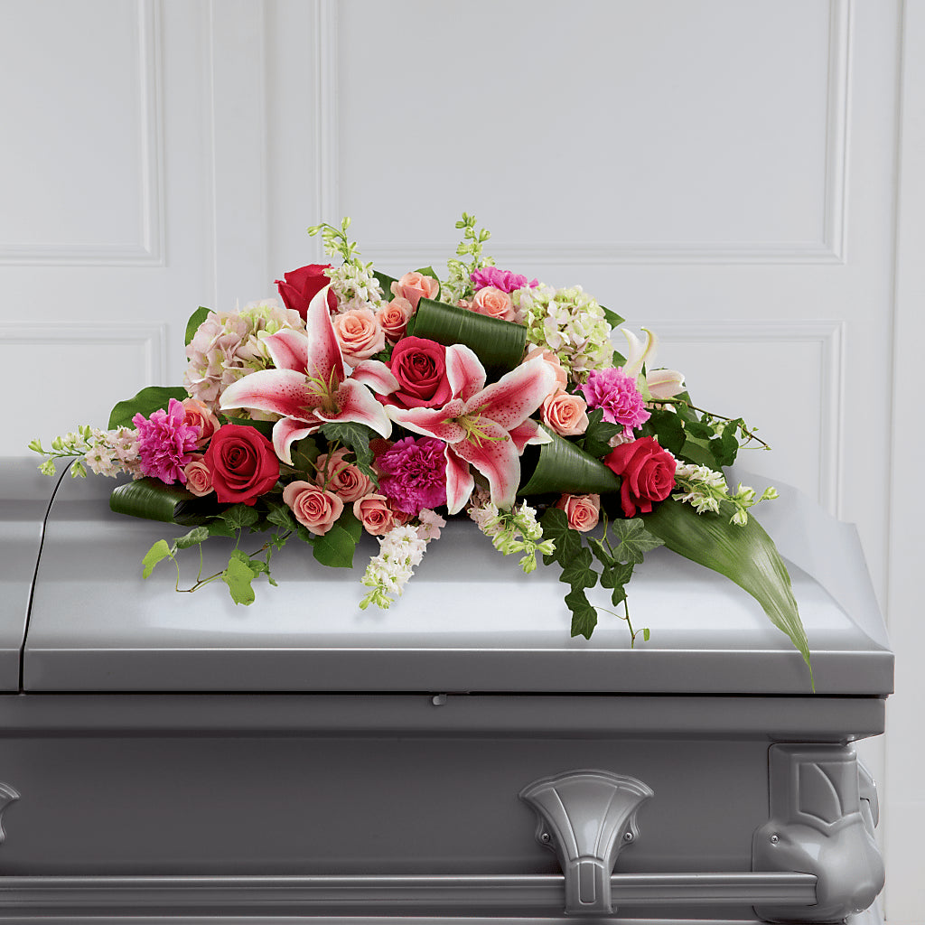 Splendid Grace Casket Spray – Rhodes Family Price Chopper, Branson MO