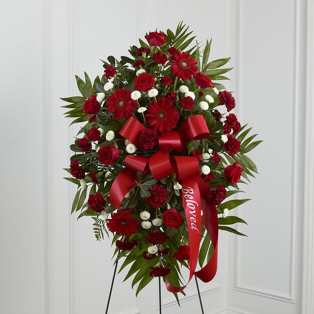 Treasured Memories Standing Spray – Rhodes Family Price Chopper, Branson MO