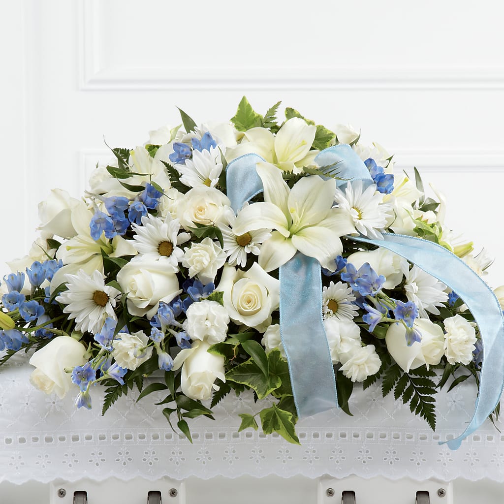 Tender Treasure Casket Spray – Rhodes Family Price Chopper, Branson MO