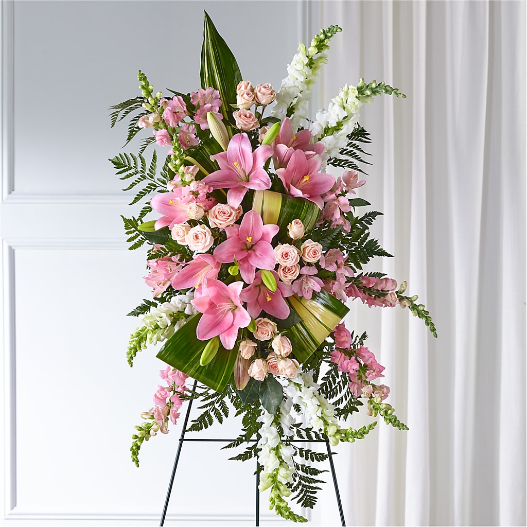 Elegant Embrace Standing Spray – Rhodes Family Price Chopper, Branson MO