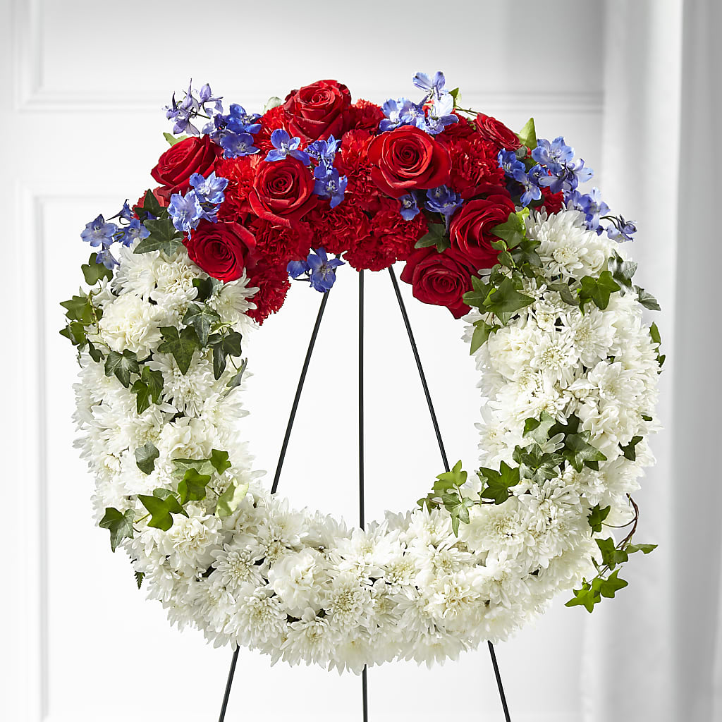 Patriotic Passion Wreath – Rhodes Family Price Chopper, Branson MO