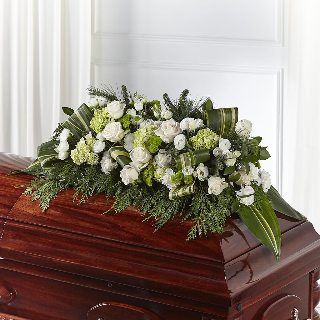 Hopeful Gesture Casket Spray – Rhodes Family Price Chopper, Branson MO