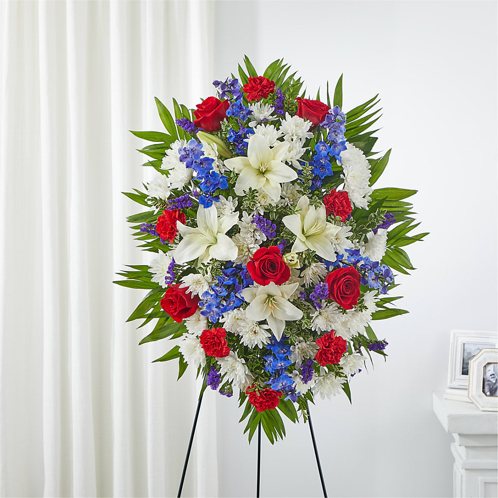 Cherished Service Standing Spray – Rhodes Family Price Chopper, Branson MO