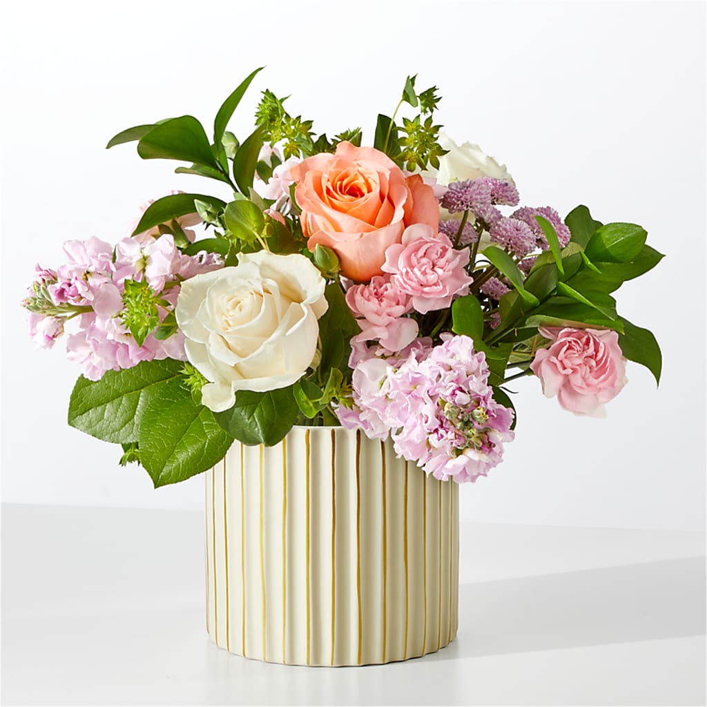 French Market Bouquet with Ivory Vase – Rhodes Family Price Chopper, Branson MO