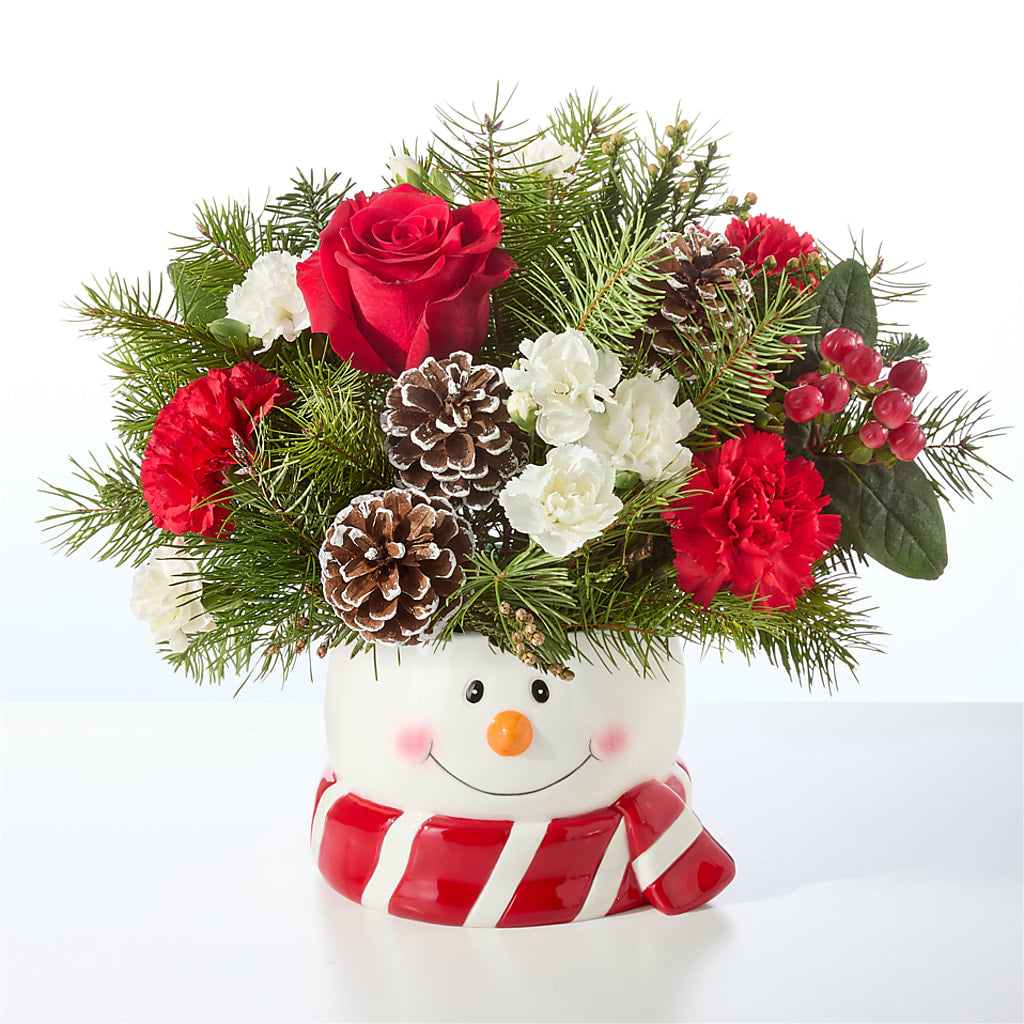 Jolly Snowman Bouquet –  Rhodes Family Price Chopper, Branson MO