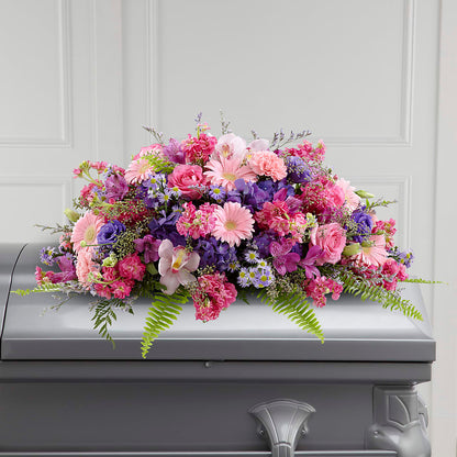Glorious Garden Casket Spray –  Rhodes Family Price Chopper, Branson MO