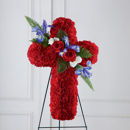Faithful Hero Floral Cross –  Rhodes Family Price Chopper, Branson MO