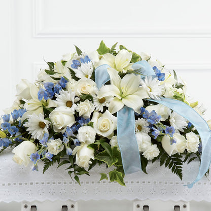 Tender Treasure Casket Spray –  Rhodes Family Price Chopper, Branson MO