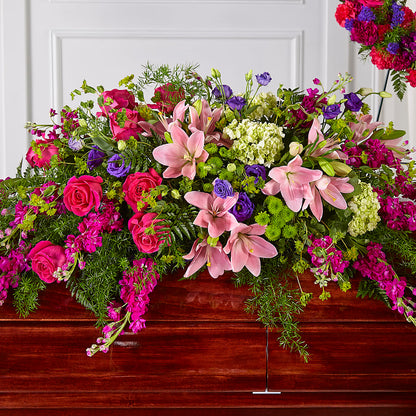 Radiant Tribute Casket Spray –  Rhodes Family Price Chopper, Branson MO