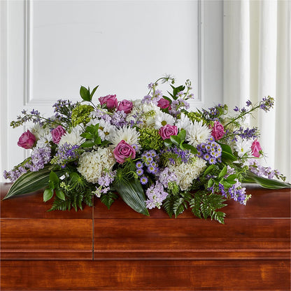 Meadows of Serenity Casket Spray –  Rhodes Family Price Chopper, Branson MO