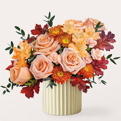 Spiced Latte Bouquet with Ivory Vase –  Rhodes Family Price Chopper, Branson MO