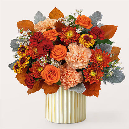 Merlot Bouquet with Ivory Vase –  Rhodes Family Price Chopper, Branson MO